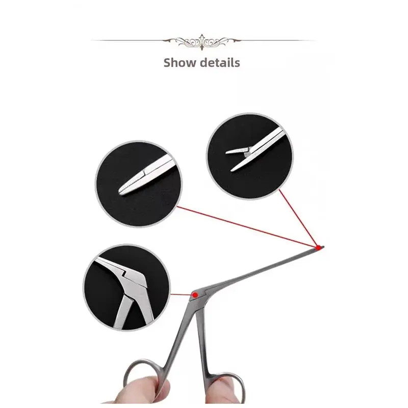Beauty Earwax Remover Ear Wax Pick Tongs With Lights Alligator Forceps For Safe Earpick Ear Nose Cleaning