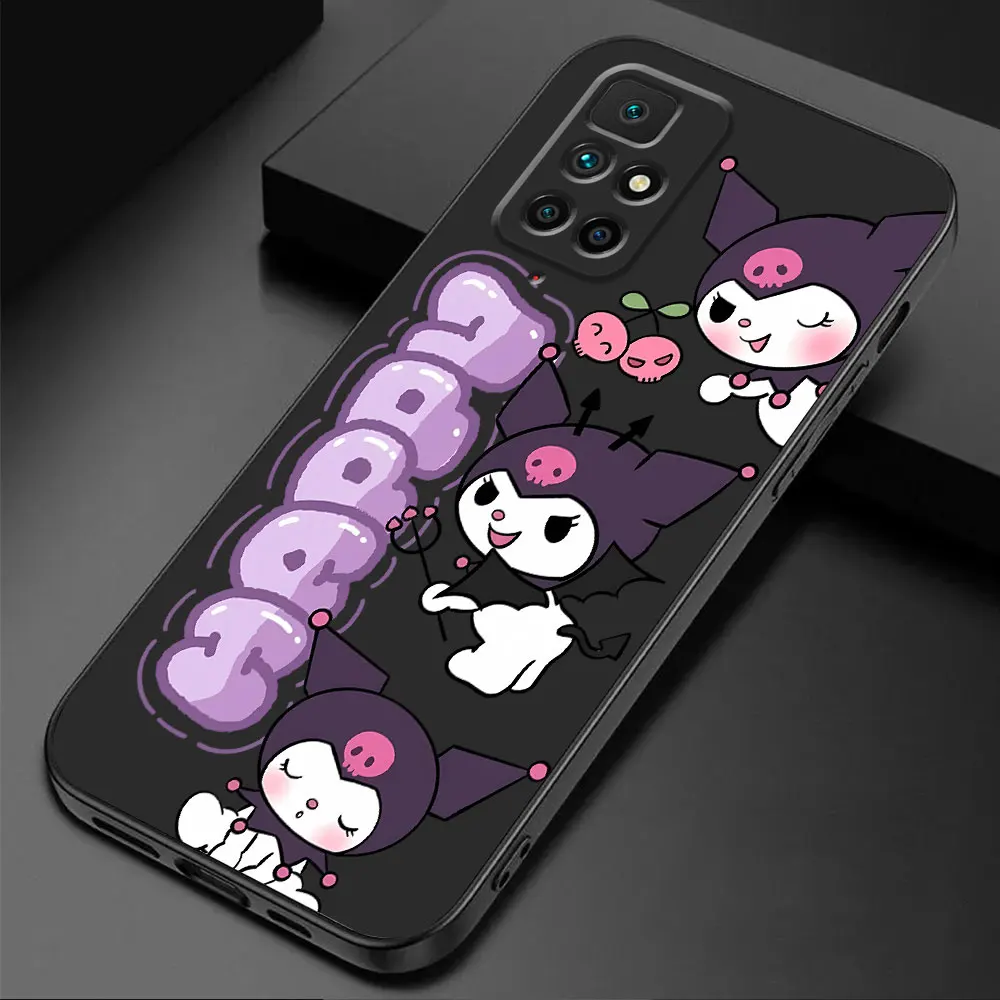 Kuromi My Melody Cinnamoroll Phone Case for Xiaomi Redmi Note 8 7 8T 10S 12S 11S 10 Pro 9T 10 9 9S 12 11 Pro TPU Soft Cover