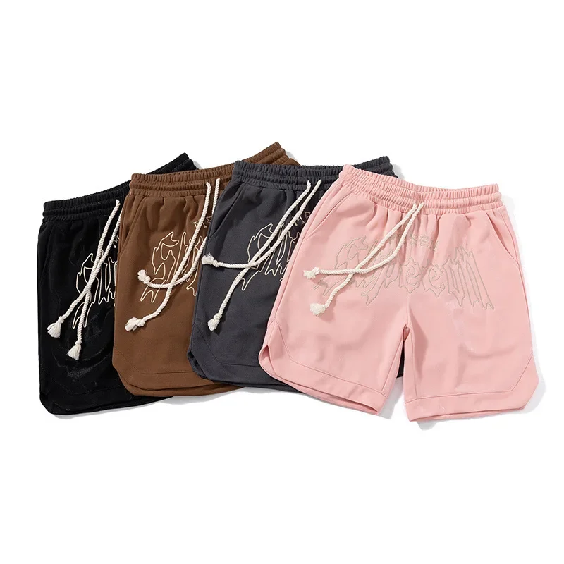 2025 Summer American High Street Shorts Men's&women's Popular Loose Hip Hop Basketball Cropped Pants Trendy Brand Sports Slacks
