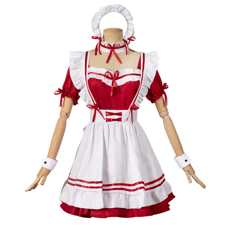 لوليتا فستان حفلة فتاة فستان القوس الحلو فستان الأميرة لطيف Kawaii الكشكشة تأثيري حلي مجموعة من ثمانية قطع