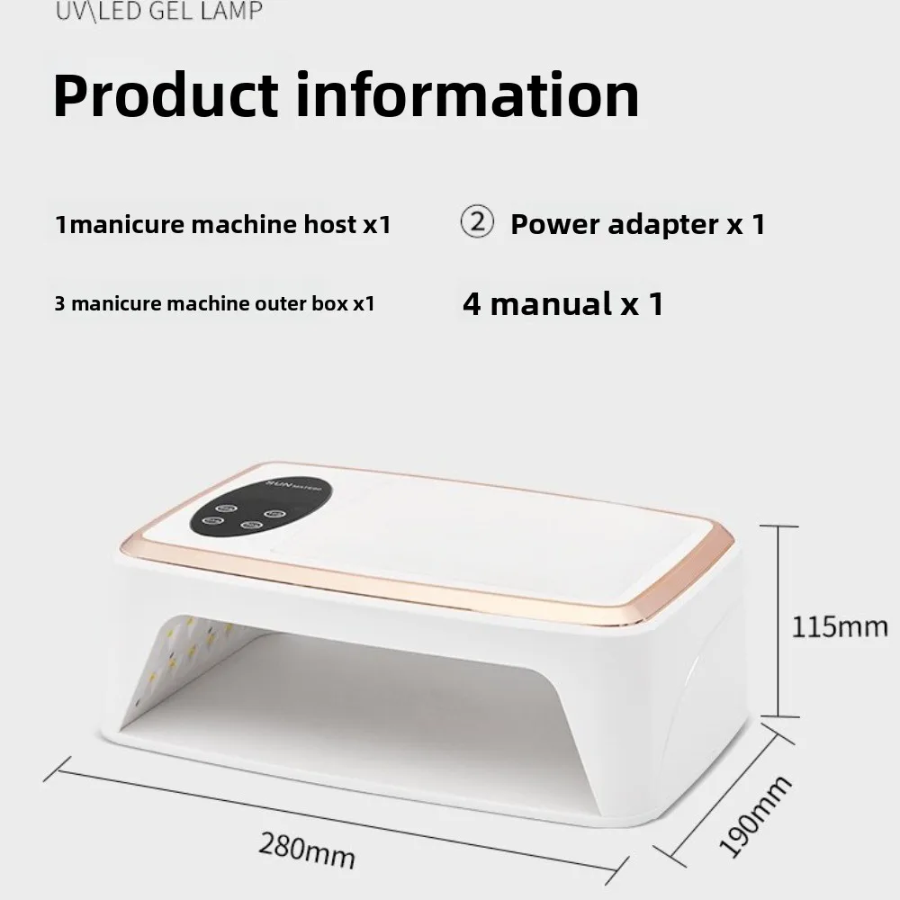 Cadeaux 90LED s LED lampe à ongles multifonctionnelle Portable UV lampes à durcissement Nail Art Machine main oreiller lumière pour Salon de manucure