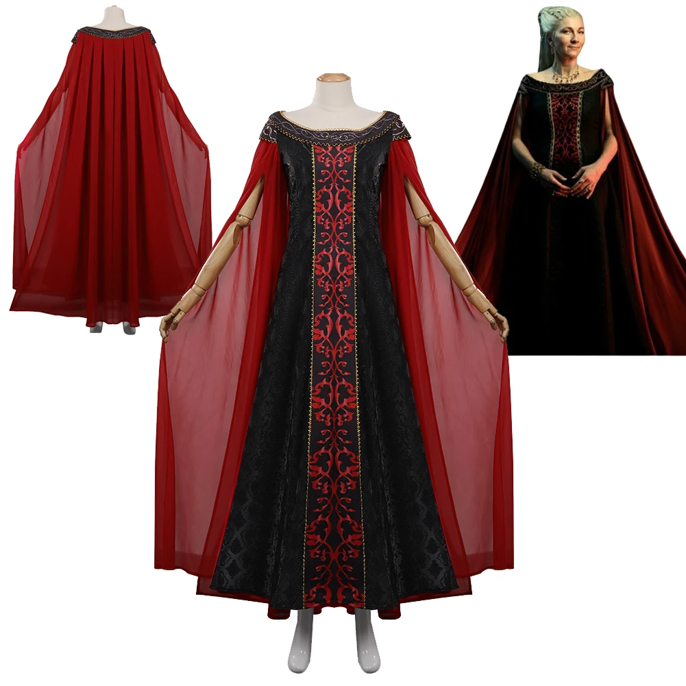 

TV House Women Cosplay Princess Rhaenys Cosplay Dress Costume Disguise Roleplay Fantasia Outfits Female Adult Halloween Clothes