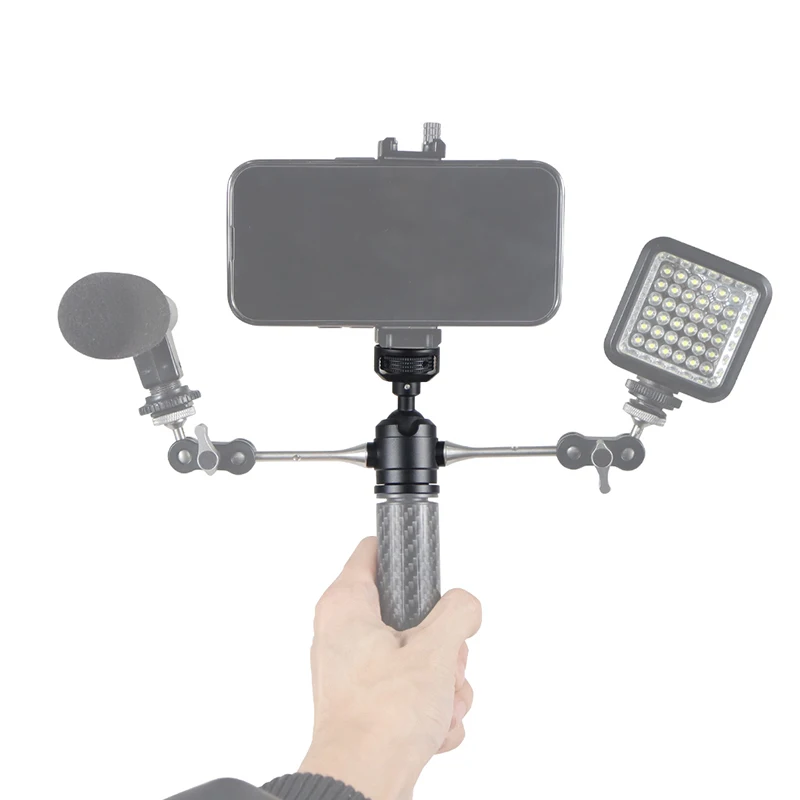 Mini Stativ Swivel Ball Kopf mit Kalten Schuh Mount Adapter für DSLR Kamera Monitor Vlog Flash Licht Mikrofon Magie Arm stehen – Detail 29