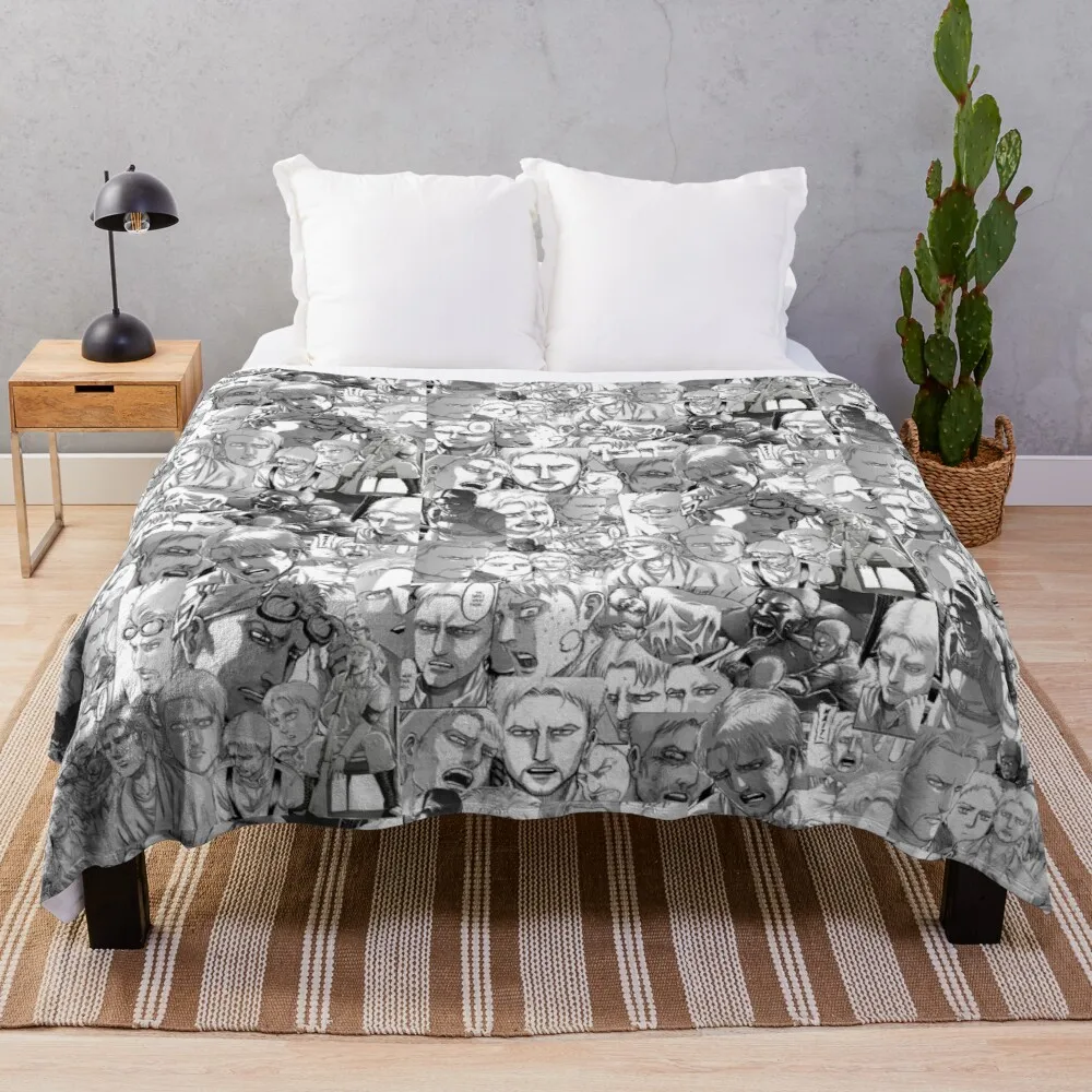 

Reiner manga panels Throw Blanket Summer blanket blanket luxury softest blanket