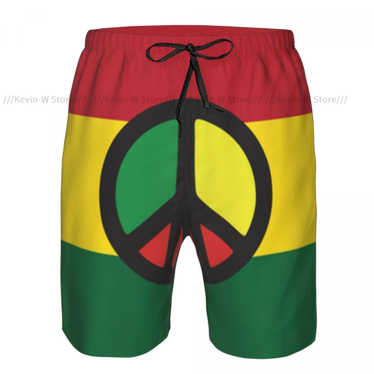 Summer Men's Swimwear Shorts Jamaican Reggae Culture Peace Caribbean Country Flag Beachwear Swim Trunks Men Swimsuit