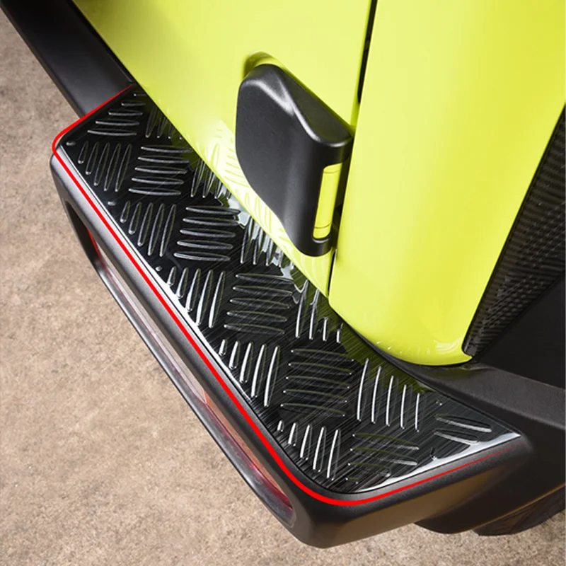 ل جيمي JB64 JB74 2019 2020 التصميم الخارجي اكسسوارات قطاع المضادة للخدش واقية سيارة الباب الخلفي الحرس ملصق مصد السيارة #2