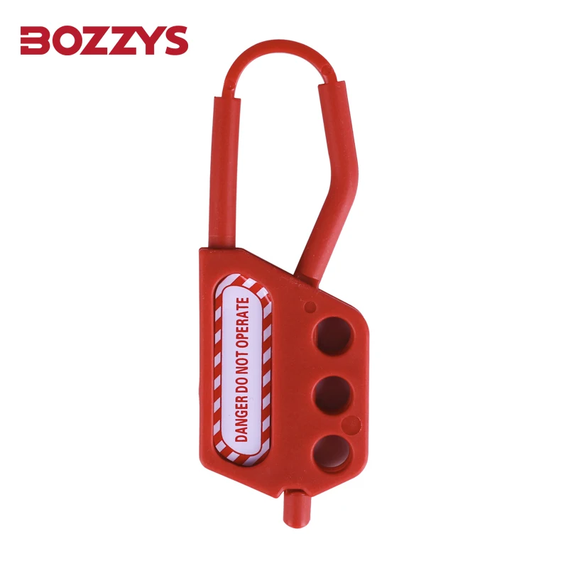 Nylon Lockout Safety Hasp Side Opening PP Material Multi-Person Management Safety Group Lockout-Tagout for Industrial Use