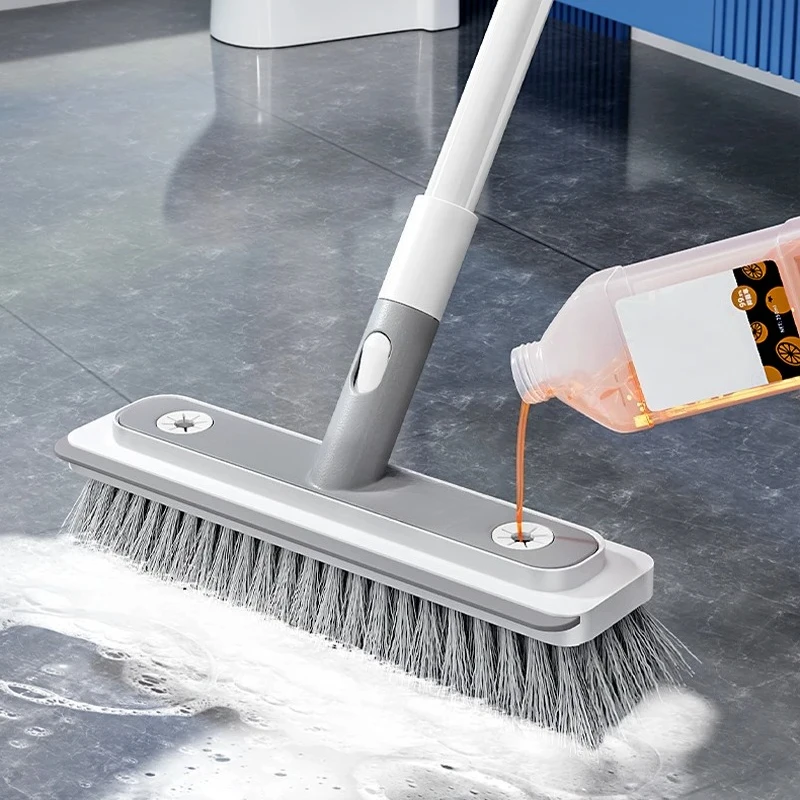 

Shower Scrubber Cleaning Brush With Long Handle Tub And Tile Scrubber Brush For Bathroom