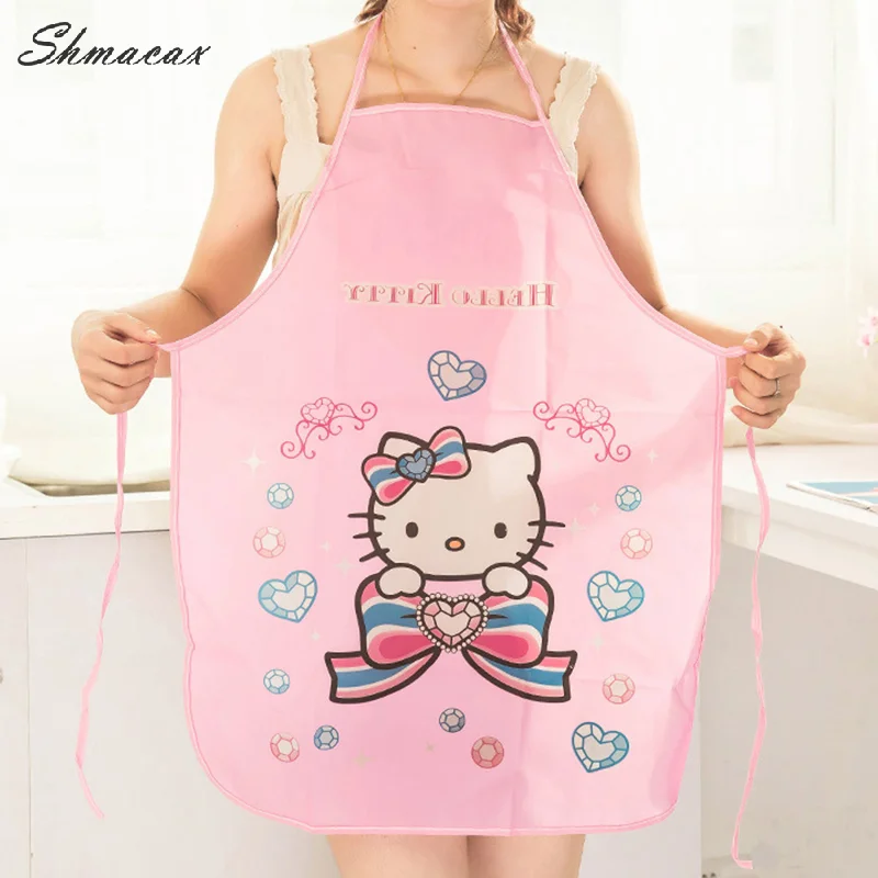 Gotowanie Pieczenie Gospodarstwo domowe Wymazywanie Wodoodporny Olejoodporny Prace domowe Sprzątanie Kuchnia Rzeczy Sanrio Hello Kitty Fartuch z nadrukiem kreskówkowym