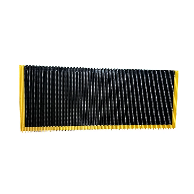 Escalator steps and boundaries 1000mm stainless steel black roller size 70 * 25mm