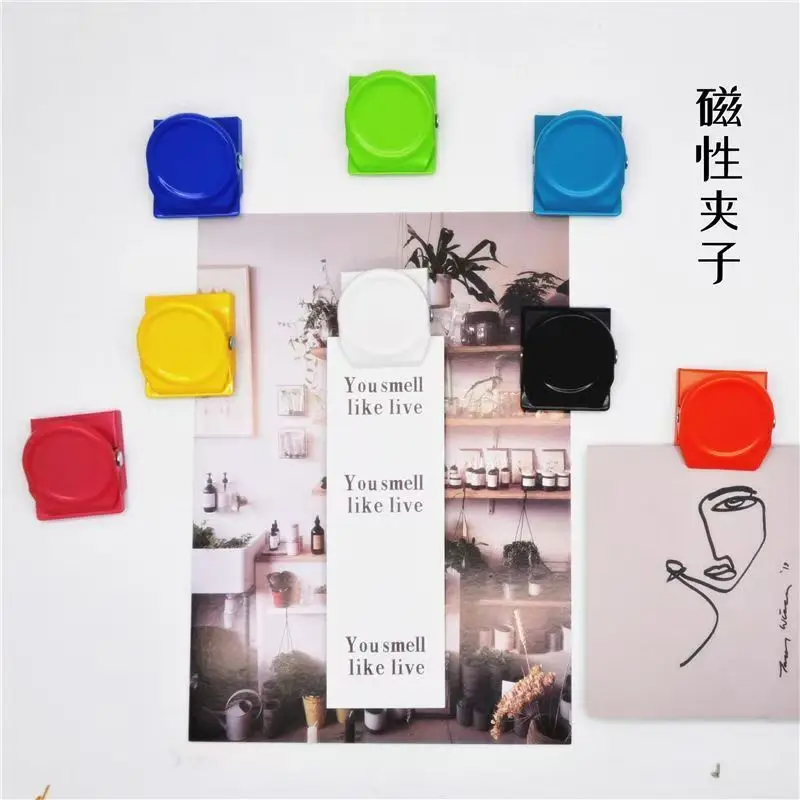 5-Piece Multi-Color Magnetic Office Fridge Clips Multi-Functional File Organizers for Home Kitchen And Office Use