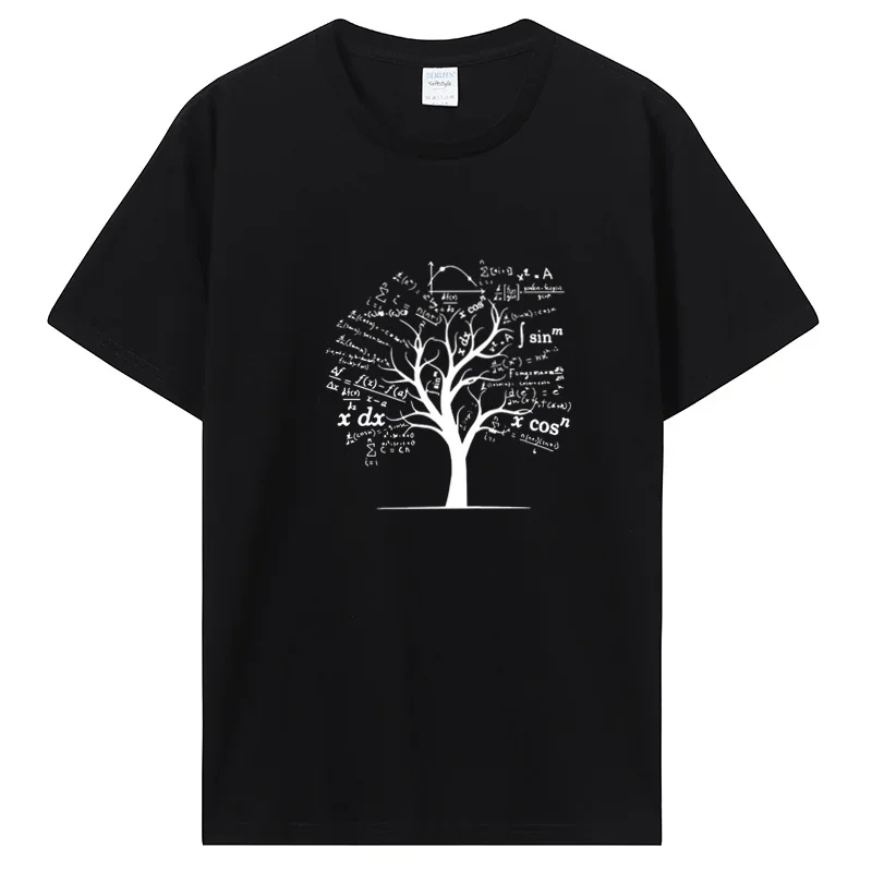 Calculus Algebra Tree Math Teacher Geek T Shirt Graphic Cotton Tshirt Streetwear Birthday Gifts Summer T-shirt Men Clothing