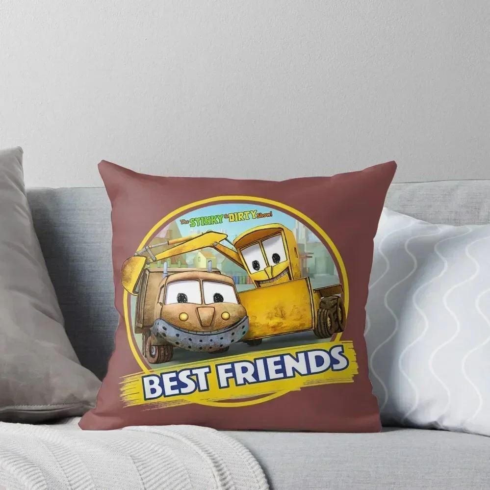 

Kids The Stinky and Dirty Show - Best Friends Throw Pillow Pillow Decor Bed pillowcases Marble Cushion Cover pillow