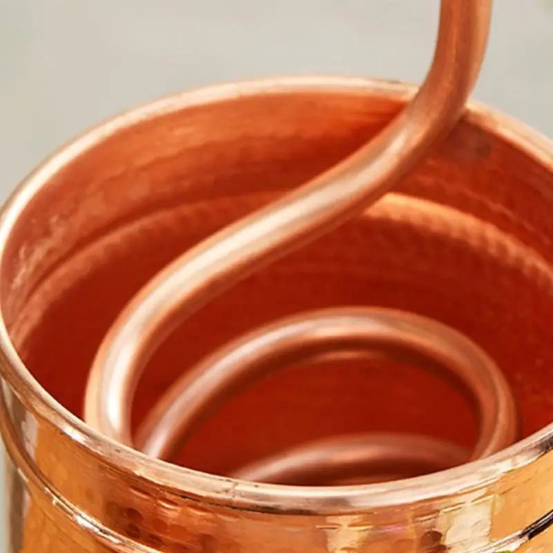 جهاز تقطير النحاسات Alembic لا يزال لتخمير المنزل وتقطير الخمور لصنع الزيوت العطرية مع مقياس درجة الحرارة P9YB