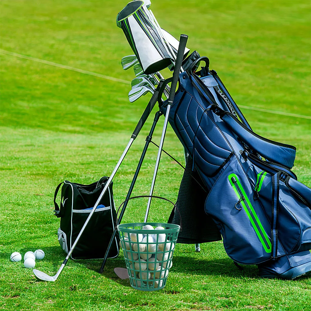 2Pcs Golf Ball Holder Basket Plastic Portable Organizer Storage Container Yard Golf Supplies Ball Bucket Golfing Basket