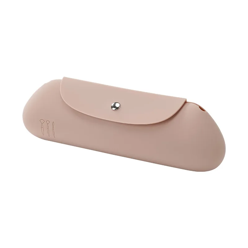 Silicone Makeup Brush Storage Bag Travel Cosmetic Brush Makeup Sponge Organizer Pouch Beauty Make Up Tools for Women