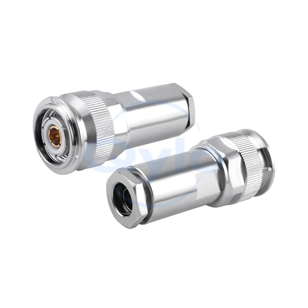 Triple coaxial TNC male/female TRT-J locking hole connector, plug-in type, compatible with TRC 50-2 cable (1 pcs)