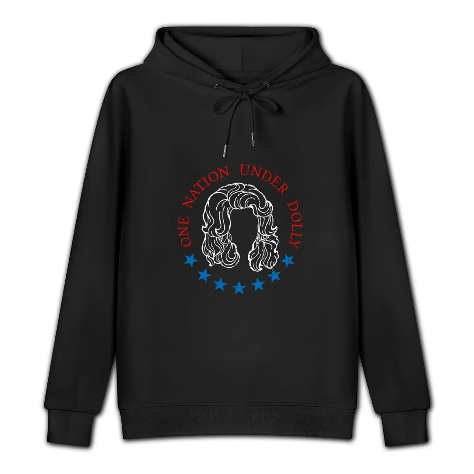 Dolly Parton One Nation Under Dolly Red White and Blue Pullover Hoodie mens clothing hoody