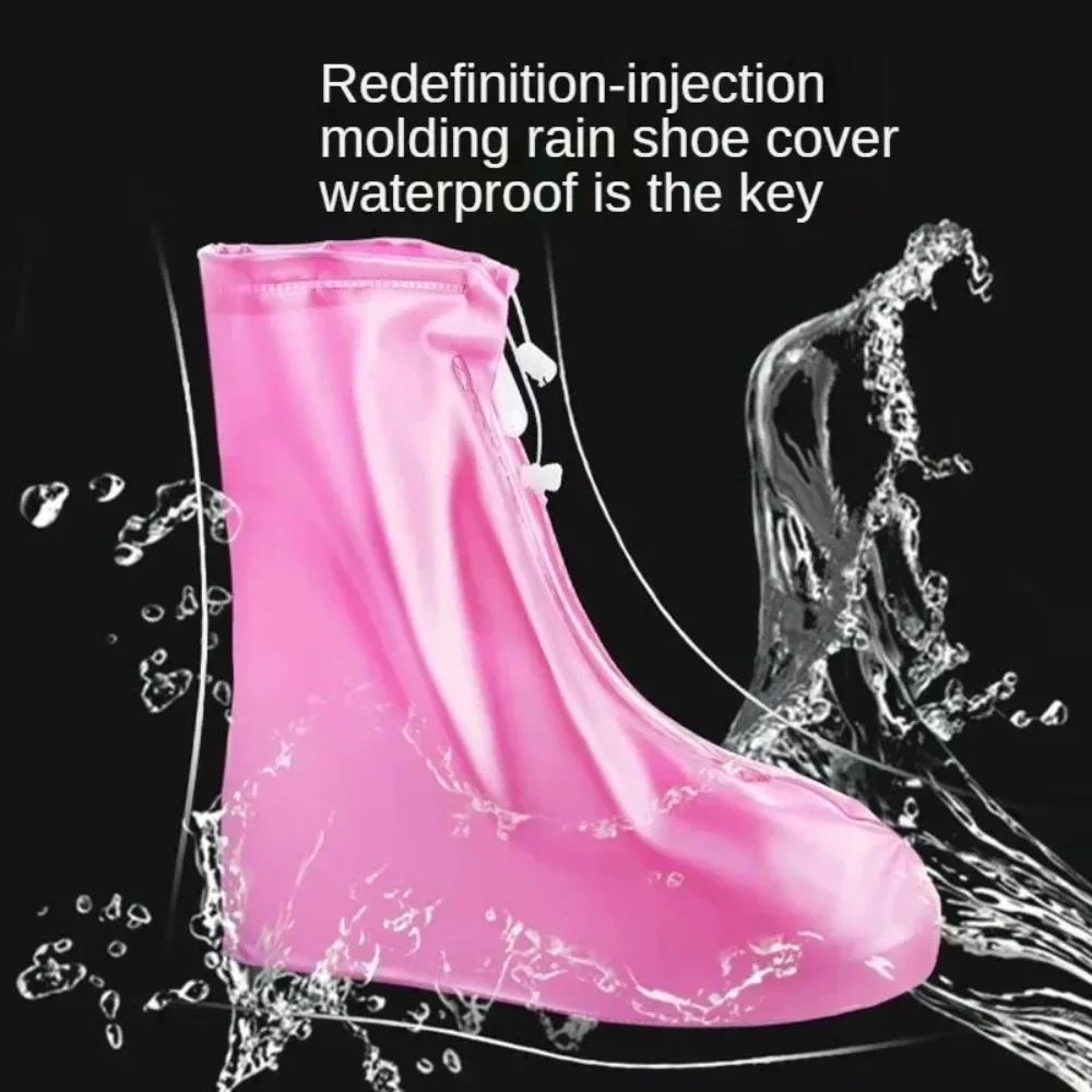 Waterproof Shoe Cover Silicone Sport Rain Boot Cover with Layer Non-slip Material Wear-resistant Thick Shoes Cover Unisex