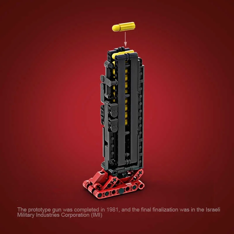 MOC Desert Eagle Deadpool Toy Building Block Gun Can Shoot New Style Advanced Black Technology Boy Hobby Toy Bricks Model - Image 4