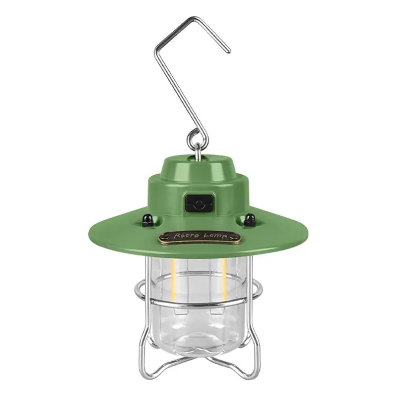 【ELECTRONIC-ACCESSORIES】Rechargeable Camping Lantern Dimmable 3 Modes For Tents Outdoor Electric Lighting For Hiking Fishing