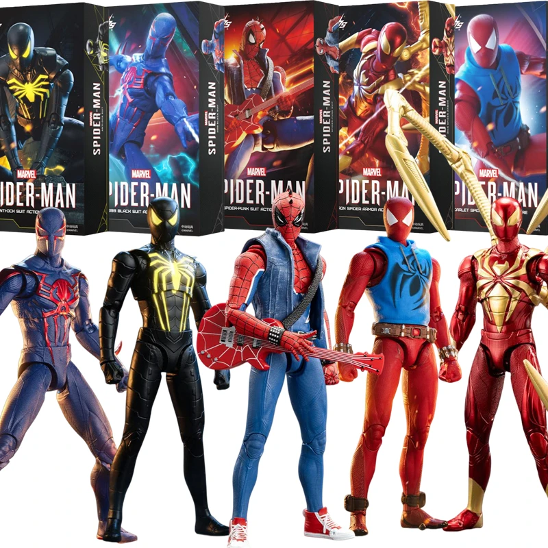 

Оригинальная фигурка Человека-паука ZDTDS: Железный Человек-паук, Красный Человек-паук 2099, Майлз Моралес (улучшенный костюм), масштаб 1/10, модель Marvel, игрушка, подарок