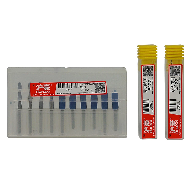3.175mm Drilling Bits 14pcs Set  Cutter Carving Knife for PVC Wood Acryl MDF ABS Material Cutting CNC Engraving Tool bits