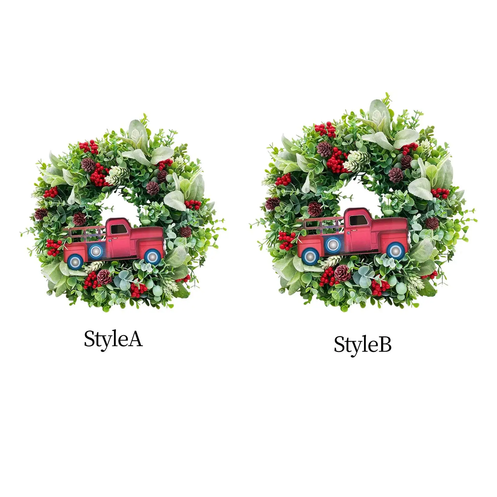 

Christmas Door Wreath Greenery Wreaths Spring Wreath New Year Home Decor