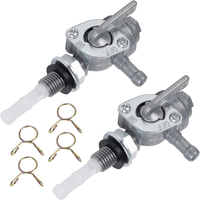 2pcs Gas Tank Fuel Switch Gasoline Faucet Gasoline Switch Shut Off Valve Pump Tap Petcock For Gasoline Generator Engine Oil Tank