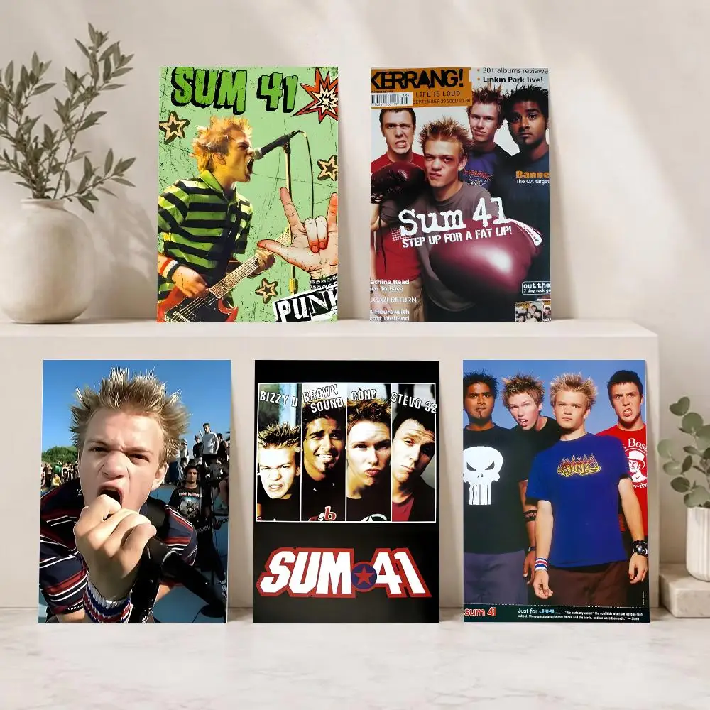 Pop-Punk Band Sum 41 Poster Series HD Wall Living Room Home Decor Gift