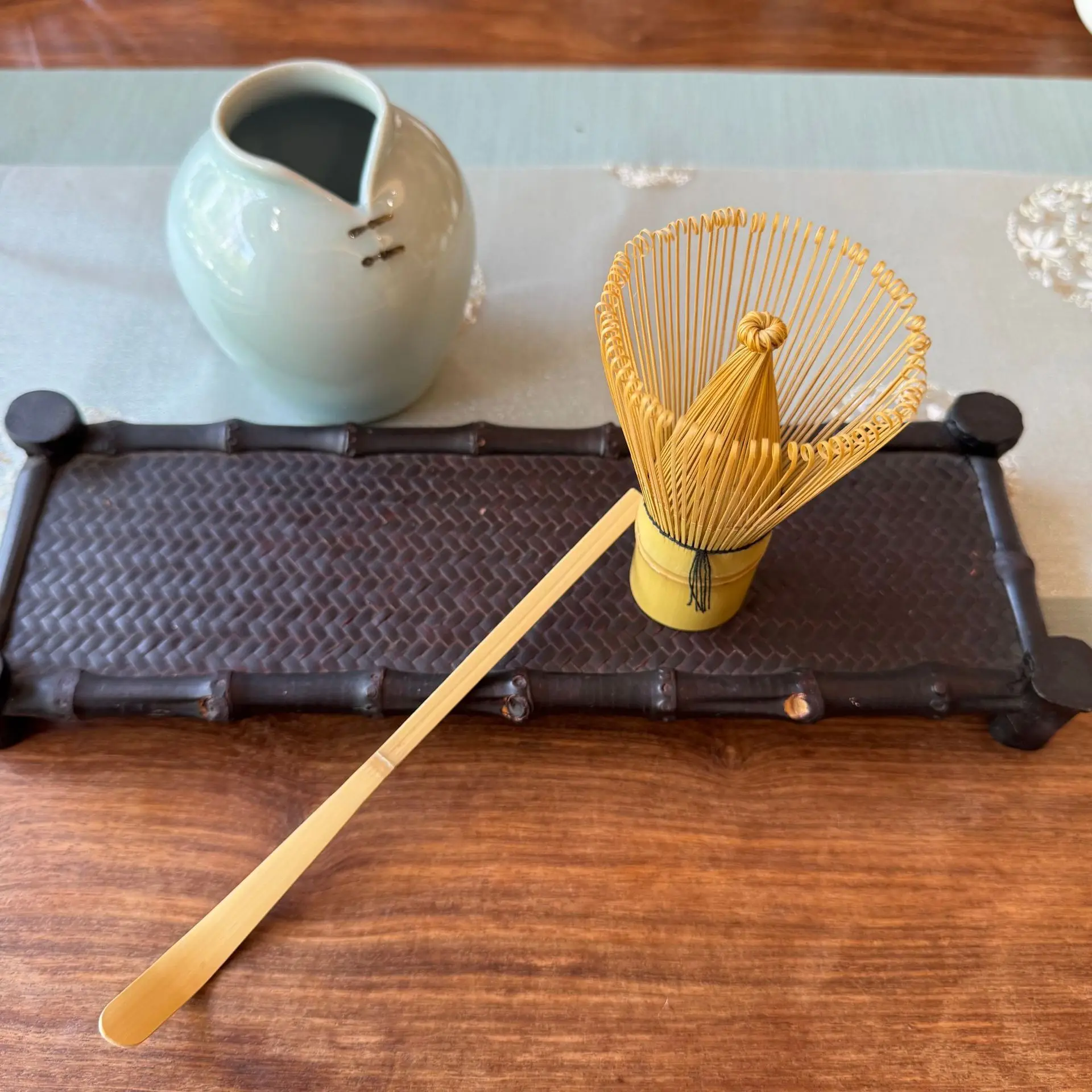 Immagine 5: Frullatore per Matcha in Bambù