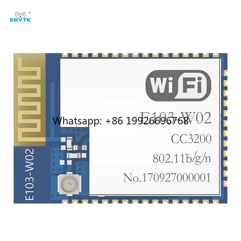 Ebyte E103-W02 CC3200 chip 20dBm High-speed transparent IoT IPV6 network 2.4GHz Low power wireless serial port to WiFi module