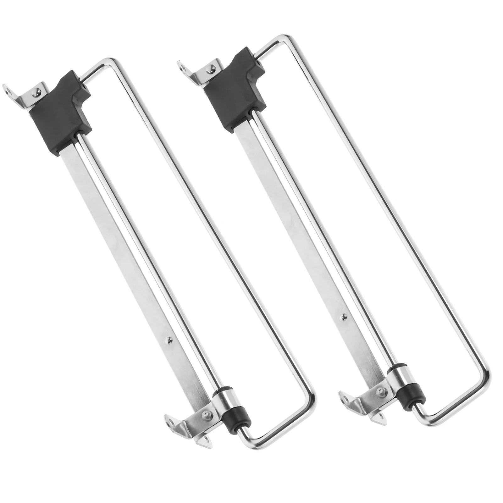 

2pcs Stainless Steel Retractable Wardrobe Clothes Rail Hanger Clothing Rod Adjustable Cabinet Hanging Rod Heavy Duty