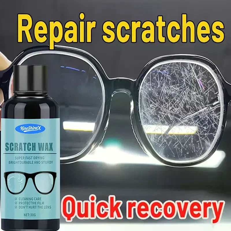 Eyeglass Scratch Repair Cream With Sponge Lens And Frame Scratch Polish Lens Scratch Polishing Buffing For All Eyeglasses