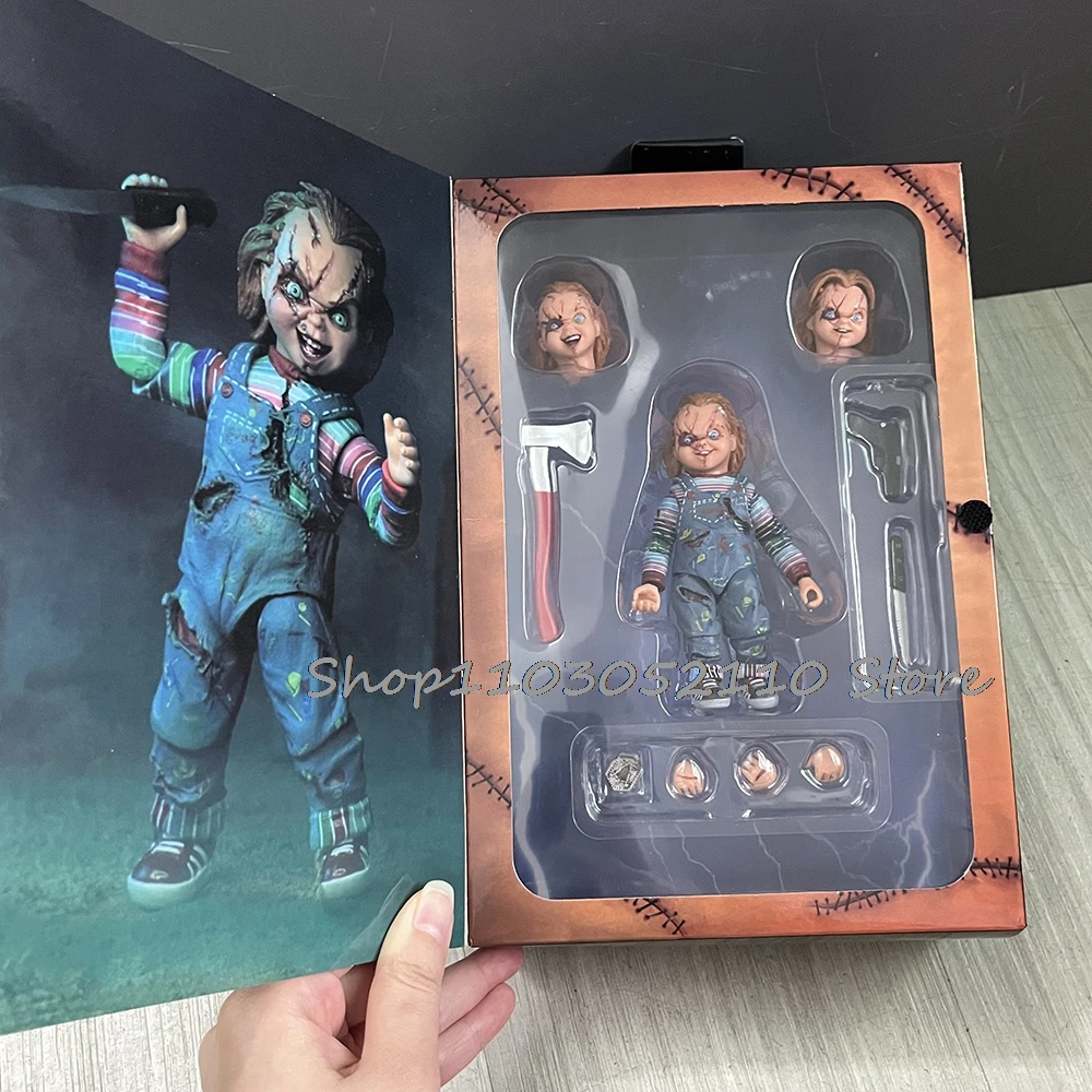 NECA الأخير تشاكي الشكل أنيمي الطفل لعب عروس تشاكي اللعب نموذج الديكور عيد الميلاد Helloween هدية دمية #5