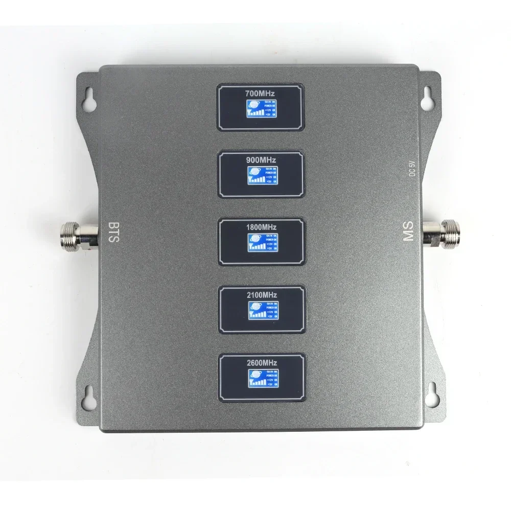 2026/65DB Five Band Signal Boo=ster B5 B8 B3 B1 B7 2G 3G 4G 17DBM Cellular Signal Repeater