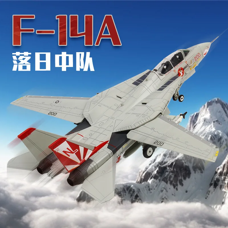 

F-14A Tomcat Alloy Airplane Model 1/72 Scale Aircraft Alloy Fighter VF-84 Squadron Military Assembly Collection Planes