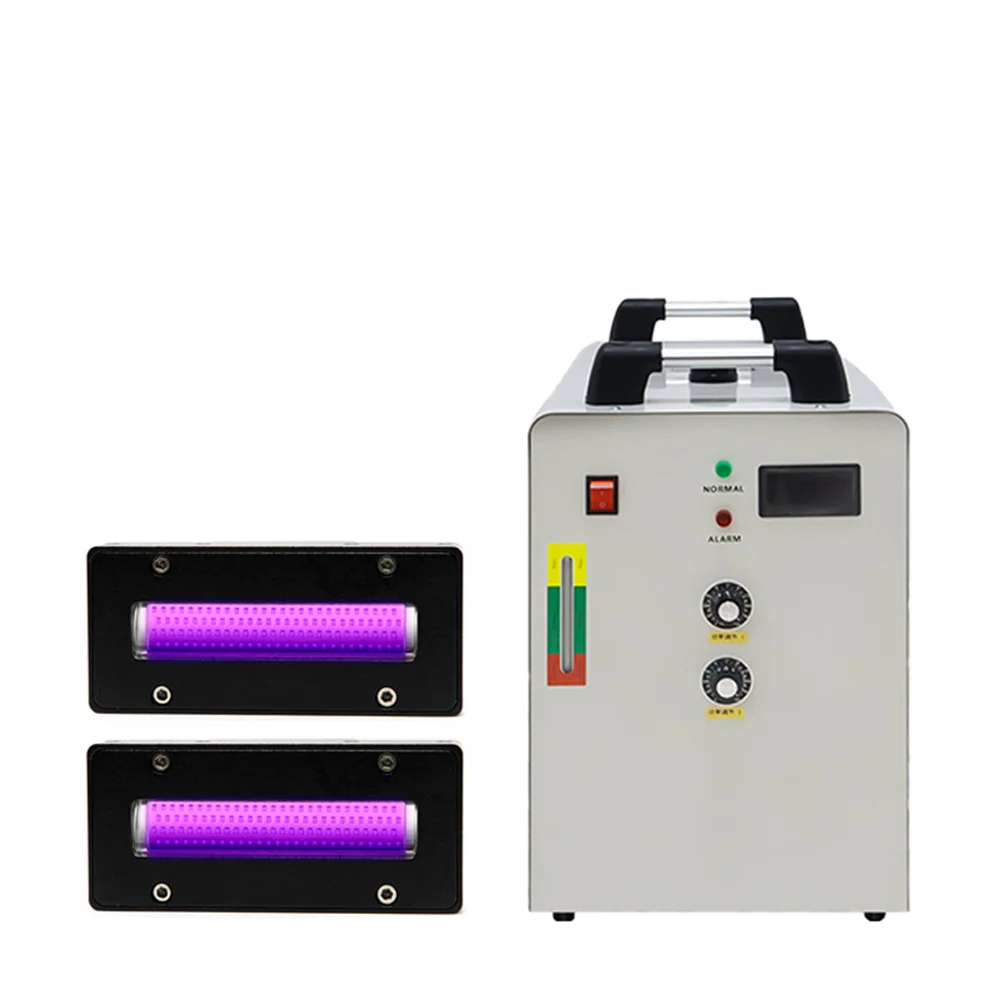 Printer UV berpendingin air Set lampu pengobatan minyak LED dengan 2 buah lampu Xinlifang/Xinkeda/Epson UV Printer Inkjet LED lampu UV penyembuhan