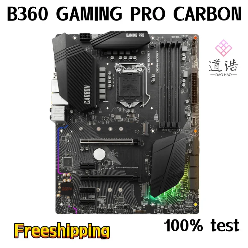 For B360 GAMING PRO CARBON Motherboard 64GB M.2 HDMI LGA 1151 DDR4 ATX B360 Mainboard 100% Tested Fully Work