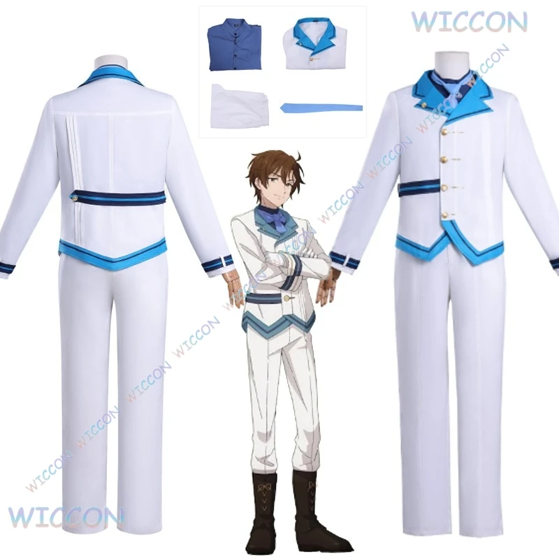

CosC New Anime Silent Witch Cosplay Eliot Howard Cosplay Costume White Blue Uniform Adult Man Halloween Party Roleplay Clothes