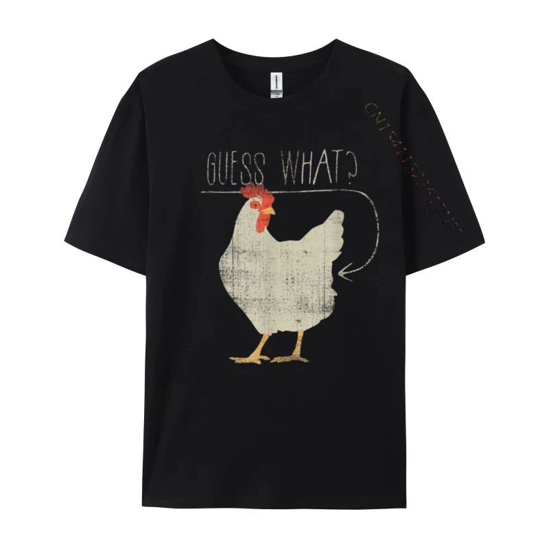 

Guess What Chicken Casual T Shirt Fashionable Printed Cotton Mens Top T-Shirt Design Men Tshirt Wholesale