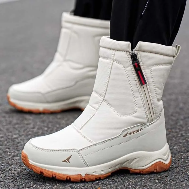 

Couple Snow Boots Thickened Plush Warm Winter Boots for Men Women Cotton Shoes Winter Casual Sports Boot Non-slip Mid-calf Boots
