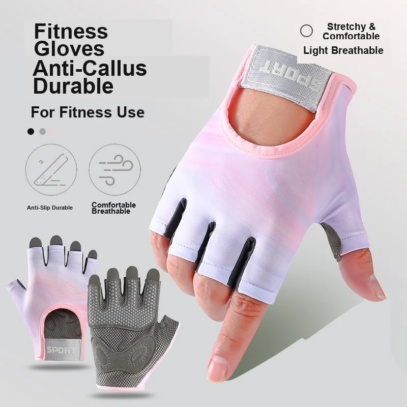 Fitness Gloves Non Slip Abrasion Resistant for Men Women Yoga Weight Lifting Cycling Pull Up Bar Sports Training