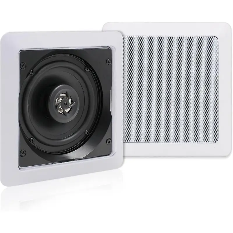 Herdio 5.25 Inch Ceiling Speaker Flush Mount 2-Way 160W In Wall Speaker For Home Kitchen Bedroom Bathroom Office