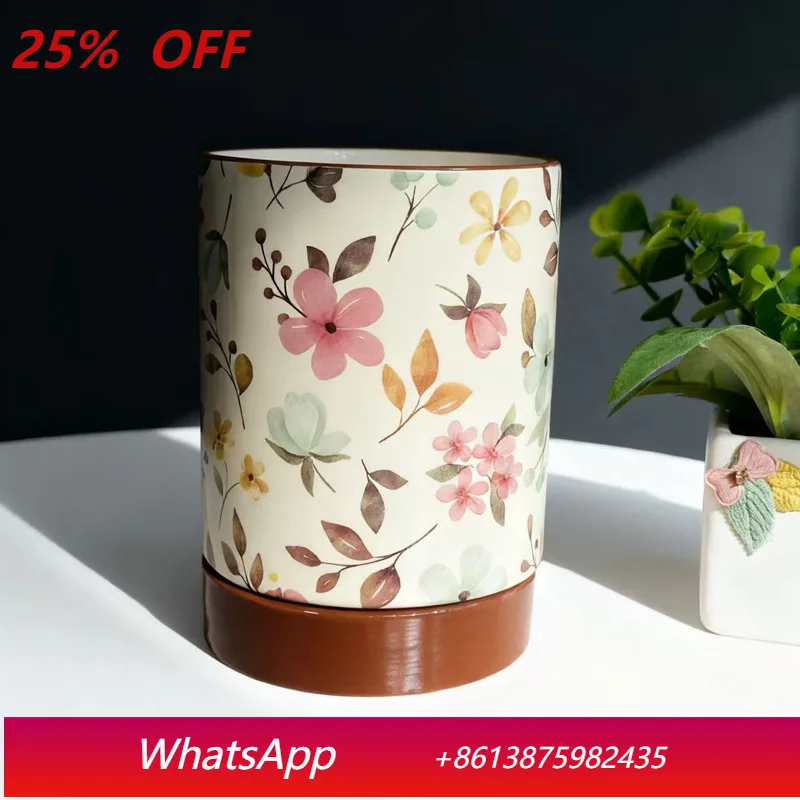 

LTT countertop ceramic chopsticks storage box household high-end kitchen chopsticks drain cylinder