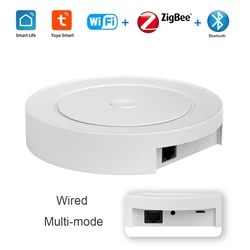 Wired Multi-mode Gateway  Smart Tuya App Voice Control ZigBee WiFi Bluetooth Hub Wireless Remote Controller Alexa Google Home