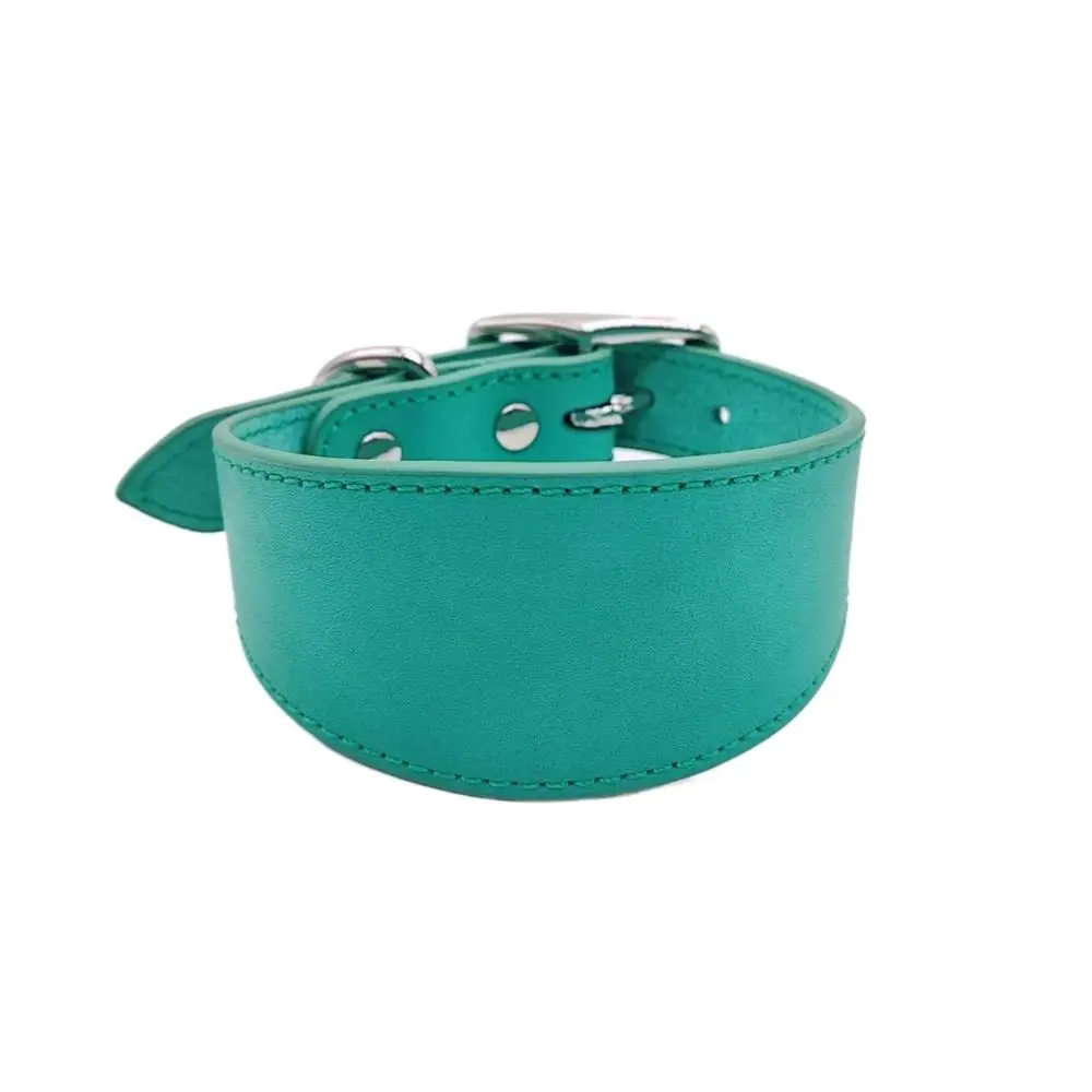 

Thicken Adjustable Wide Dog Collar Cowhide Leather Durable Large Breeds Collars Comfortable No Pull Dogs Accessories Whippet