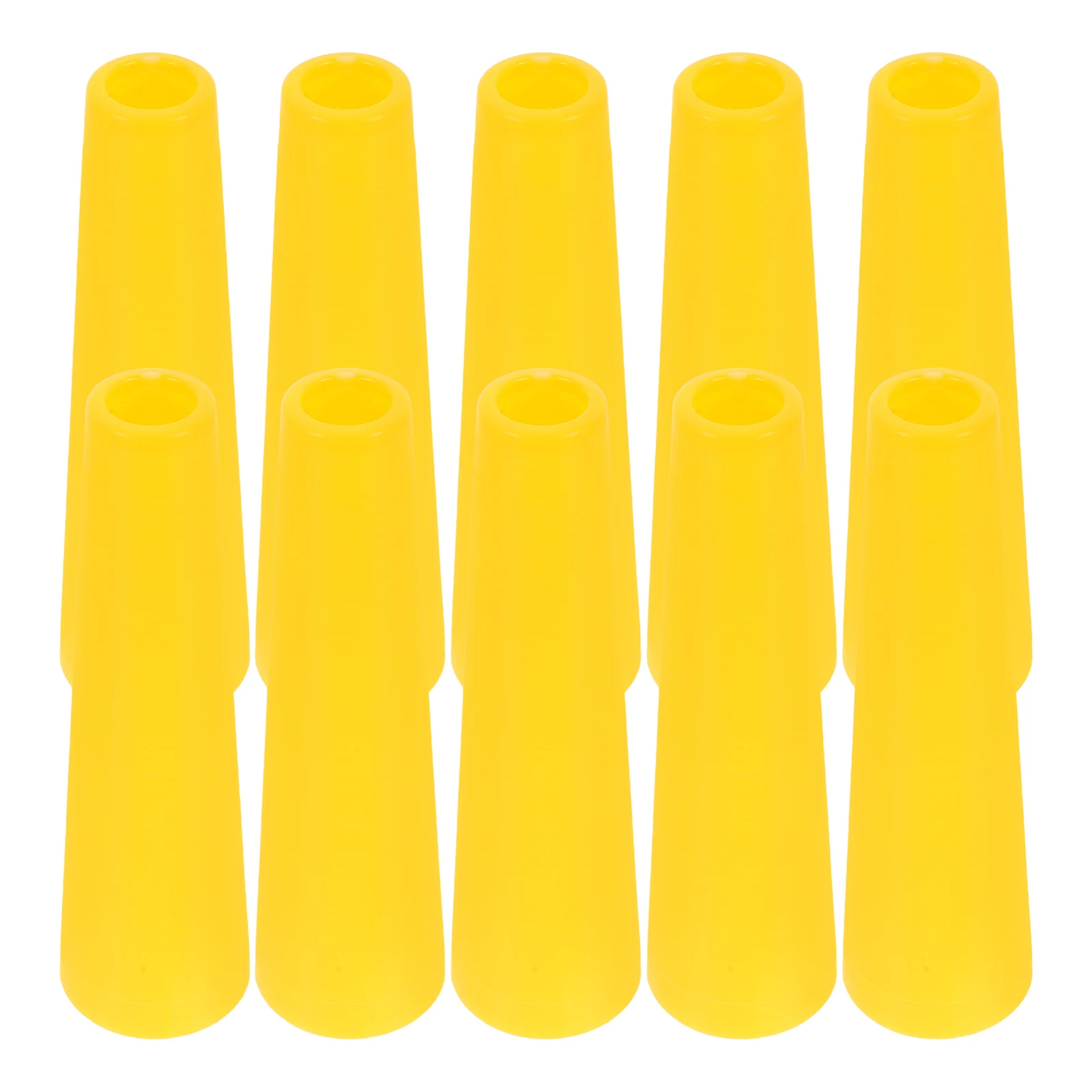 

10 Pcs Plastic Winding Tube Bobbins Empty Hand Sewing Needles Loom Accessories Cross Stitch Spools Pvc