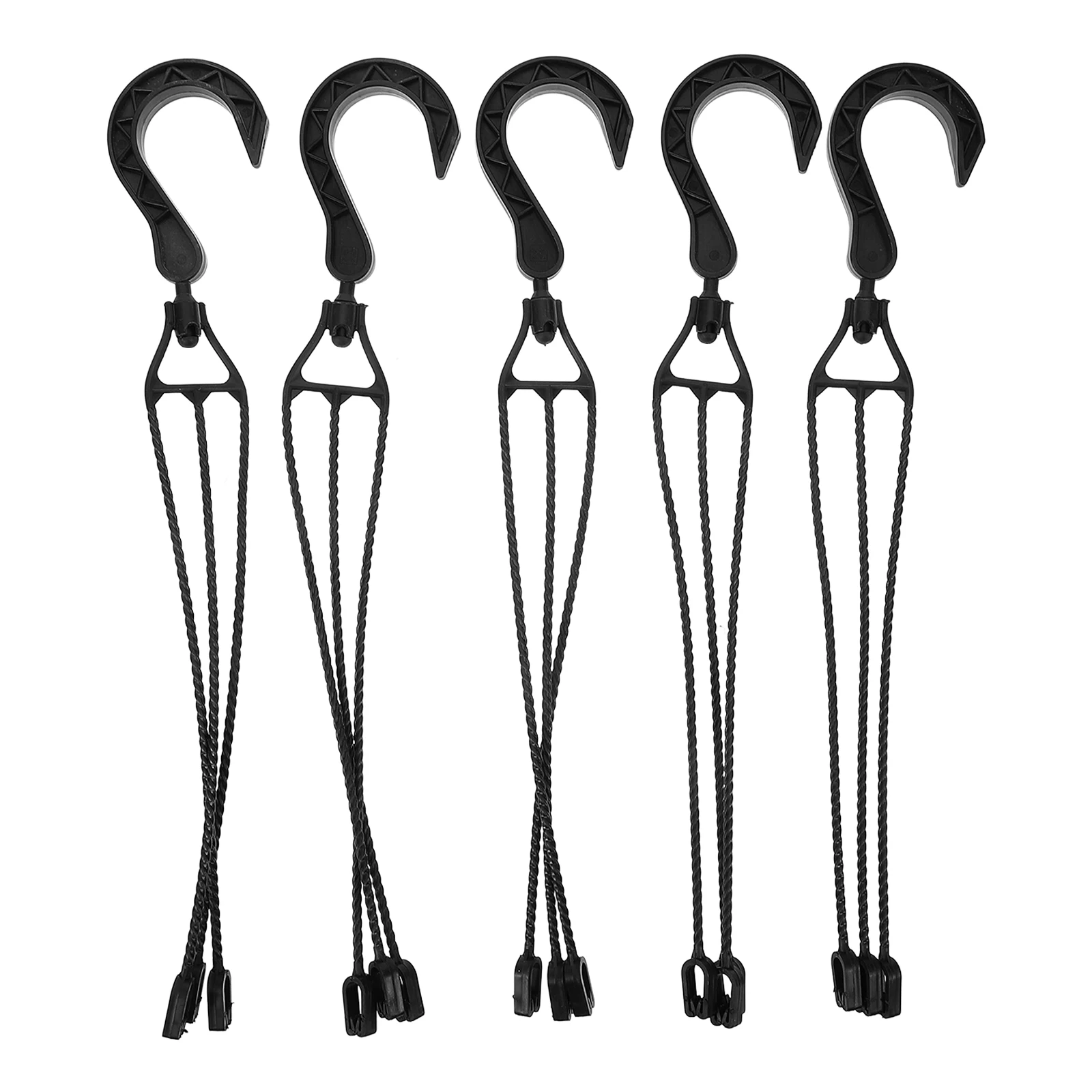 

5 Pcs Hanging Basin Hook Flower Pot Basket Hanger Hangers Coat Pots Hooks Holders