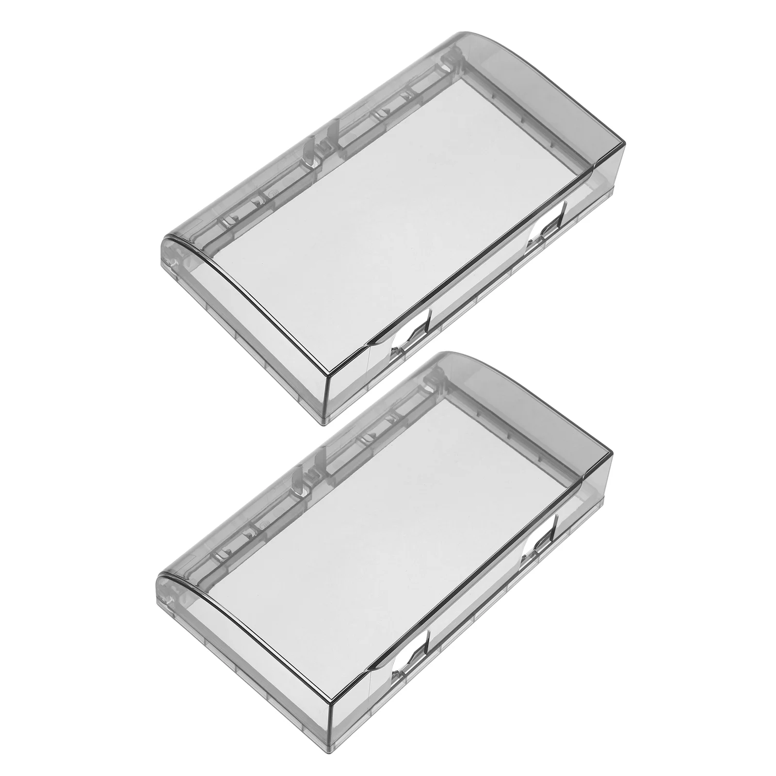2Pcs Waterproof Socket Outlet Cover Thickened Double Slots Splash Adhesive Wall Protector Electrical Accessories